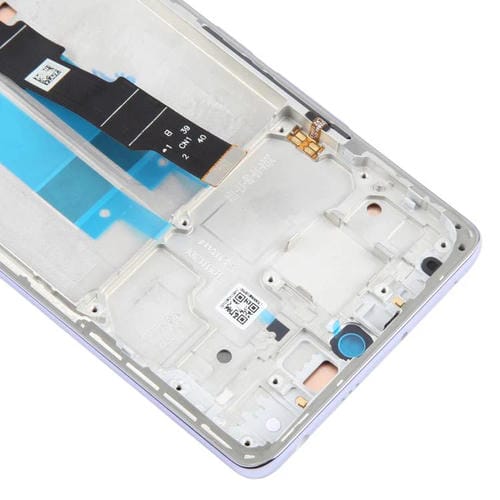 Vollbild Original AMOLED Display mit Rahmen für Xiaomi Redmi Note 14 Pro 4G (Lila)