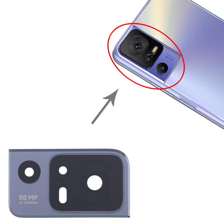 Lente de Câmara Traseira TCL 40 SE T610K (Preta)