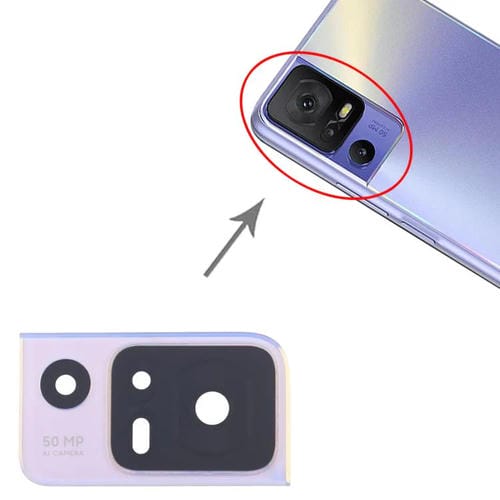 Rückseitige Kamerlinse TCL 40 SE T610K (Lila)