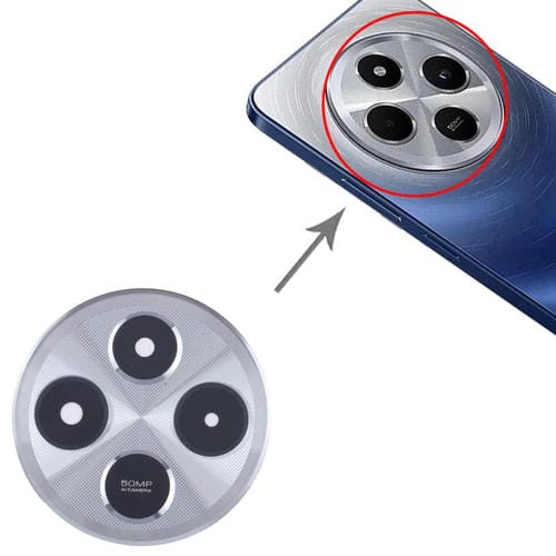 Obiettivo della fotocamera posteriore Xiaomi Redmi 14C 4G (Argento)