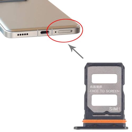 Vassoio scheda SIM Xiaomi 14T Pro 5G (Nera) (10 Unità)