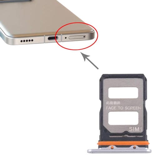 SIM Card Tray Xiaomi 14T Pro 5G (Silver) (10 Units)