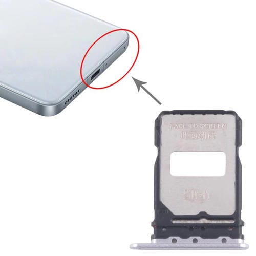 Bandeja Tarjeta SIM Xiaomi Poco F7 Ultra (Plateada) (10 Unidades)