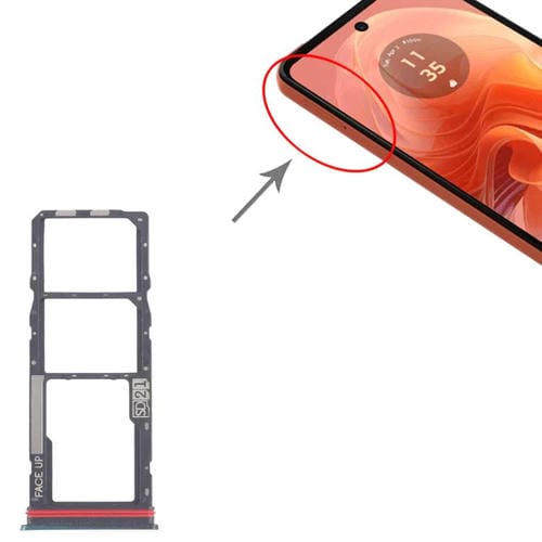 Bandeja para tarjeta SIM original (10 unidades) + bandeja para tarjeta SIM + bandeja para tarjeta Micro SD (verde) para Motorola Moto G04