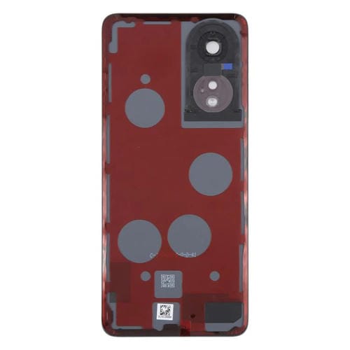 Rückseitiges Gehäuseabdeckung Oppo A58 4G CPH2529 mit Kamerablendenabdeckung (Schwarz)