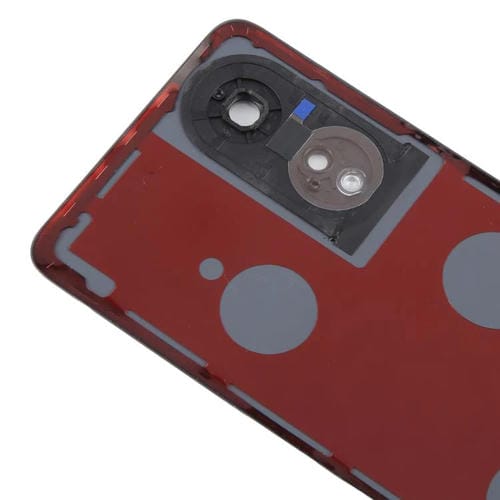 Rückseitiges Gehäuseabdeckung Oppo A58 4G CPH2529 mit Kamerablendenabdeckung (Schwarz)