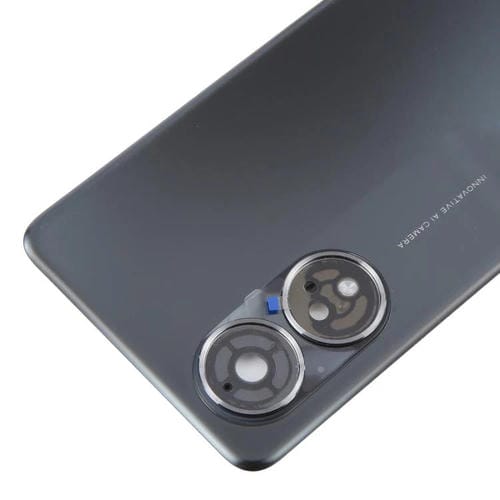 Rückseitiges Gehäuseabdeckung Oppo A58 4G CPH2529 mit Kamerablendenabdeckung (Schwarz)