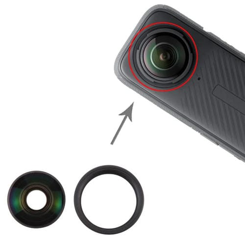 Rückseitige Kamerlinse Abdeckung Insta360 X4