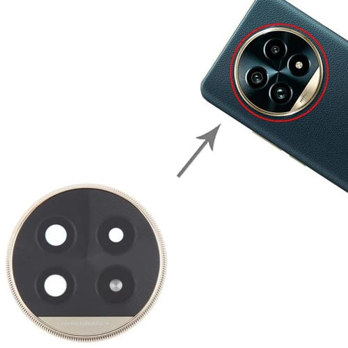 Copertura Obiettivo Fotocamera Posteriore Realme 13 Pro (Nera)