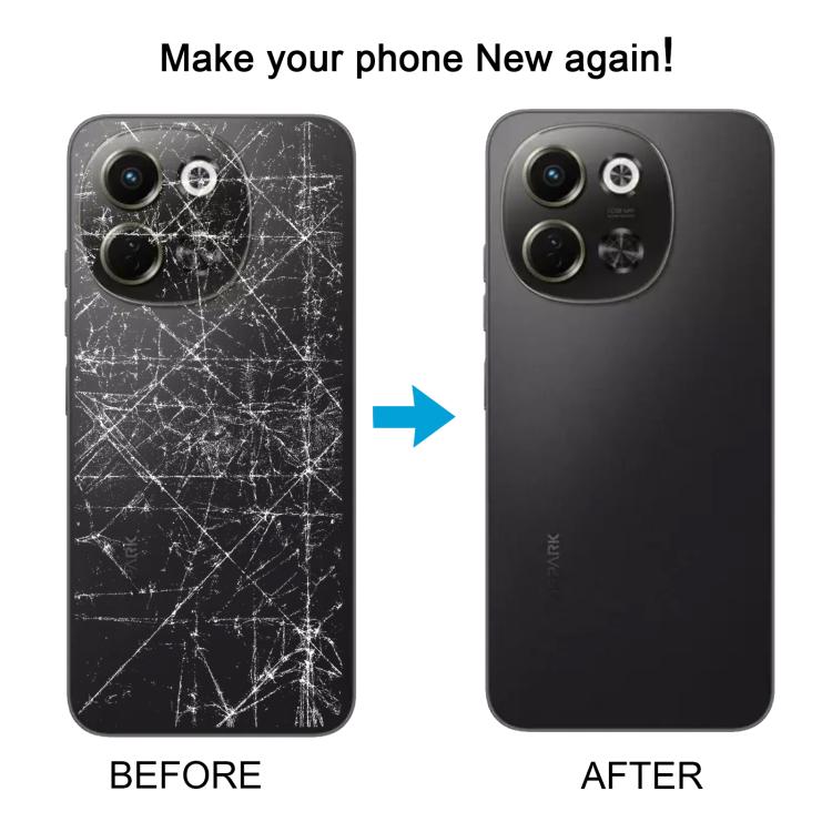 Carcasa trasera original para Tecno Spark 30 5G KL8 (plateada)