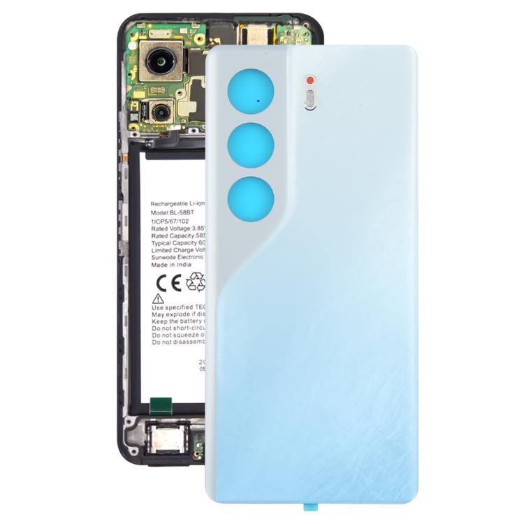 Carcasa trasera original para Tecno Camon 40 Pro 5G CM7 (blanca)