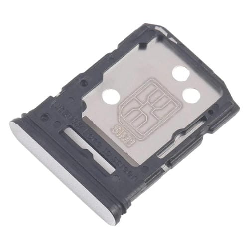 Bandeja para tarjeta SIM original OPPO Reno12 5G CPH2625 (10 unidades) + bandeja para tarjeta SIM/tarjeta Micro SD (plateada)