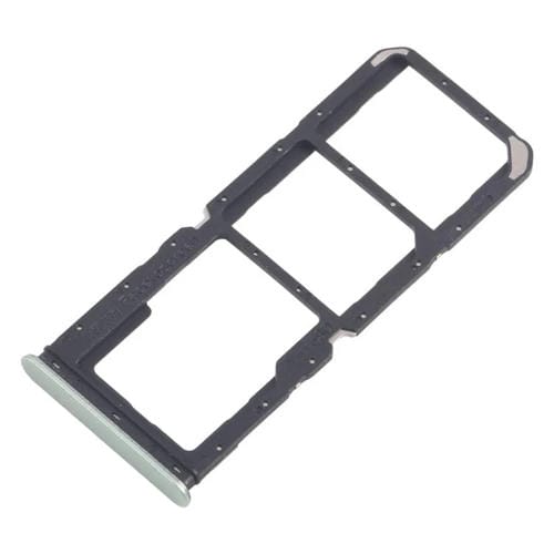 Para Realme C67 4G RMX3890, 10 bandejas SIM originales + bandejas SIM + bandejas Micro SD (verde claro)