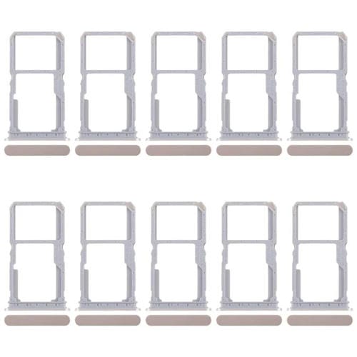 Bandeja para tarjeta SIM original Realme 14x India (10 unidades) + bandeja para tarjeta SIM/bandeja para tarjeta Micro SD (dorada)