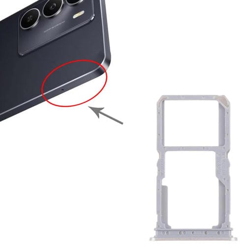 Bandeja para tarjeta SIM original Realme 14x India (10 unidades) + bandeja para tarjeta SIM/bandeja para tarjeta Micro SD (dorada)