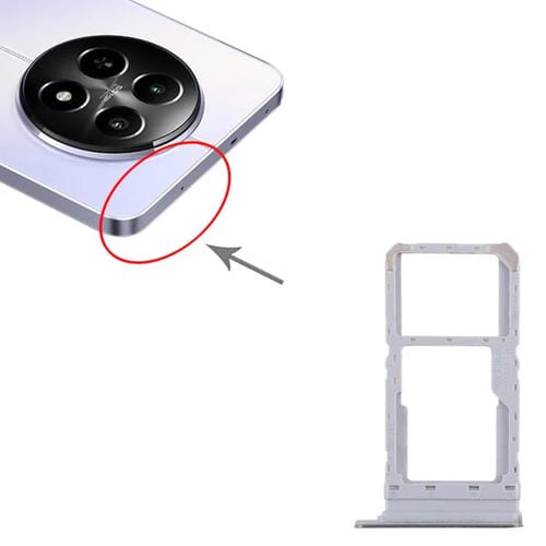 Para Realme 12x 5G RMX3997, 10 bandejas para tarjeta SIM + bandeja para tarjeta SIM/bandeja para tarjeta Micro SD (verde oscuro)