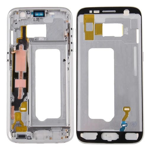 Carcasa Frontal LCD Marco Bisel Samsung Galaxy S7 / G930 (Plata)