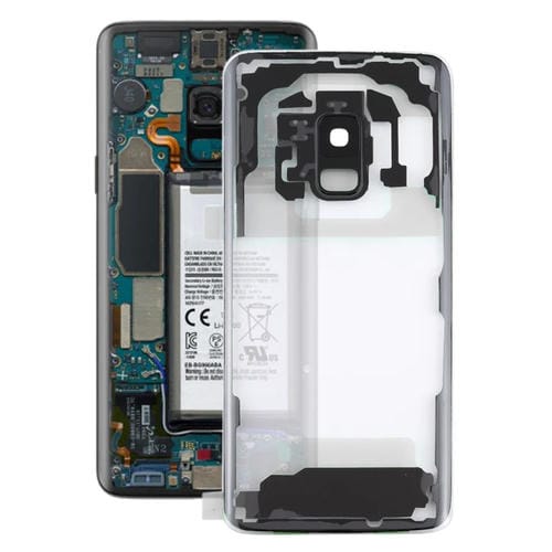 Tapa Trasera de Batería Samsung Galaxy S9 G960F con Lente de Cámara (Transparente)