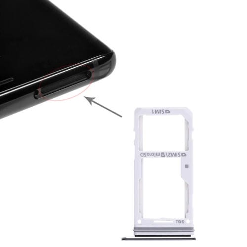 SIM-Karten- und Micro-SD-Kartenfach Samsung Galaxy Note 8 (Schwarz)