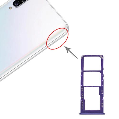 Tabuleiro de Cartão SIM e Micro SD Samsung Galaxy A30s (Azul)