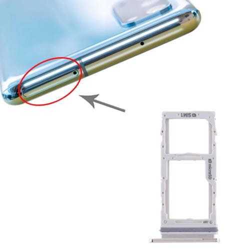 SIM-Karten- und Micro-SD-Kartenfach Samsung Galaxy S20 (Weiß)