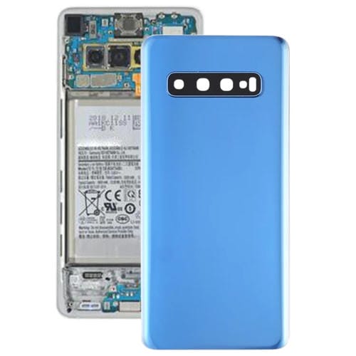 Back Battery Cover Samsung Galaxy S10 with Camera Lens (Blue)