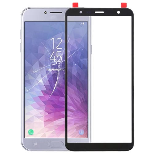 Objectif en verre Écran avant Samsung Galaxy J4+/J6+/J610 (Noir)