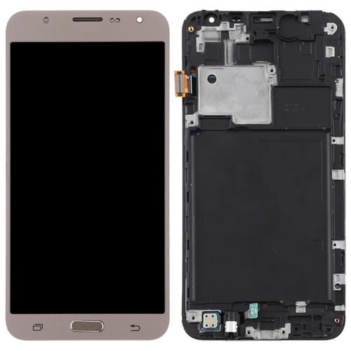 Schermo TFT LCD Samsung Galaxy J7 J700F con Cornice (Oro)