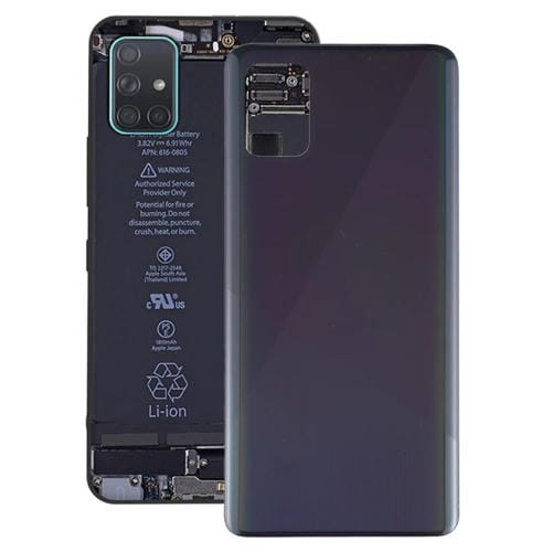 Rückseite der Batterieabdeckung Samsung Galaxy A51 (Schwarz)
