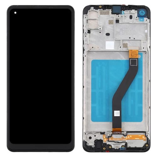 LCD-Bildschirm Samsung Galaxy A21 SM-A215 und Rahmen (Schwarz)