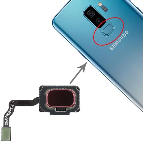 Cabo Flex Sensor de Impressão Digital Samsung Galaxy S9/S9+ (Vermelho)