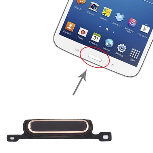 Touche d'accueil Samsung Galaxy Tab 3 8.0 SM-T310/T311/T315 (Noir)