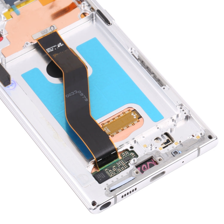 Écran LCD Samsung Galaxy Note 10+/Note 10+ 5G SM-N976/N975 avec cadre (Argent)