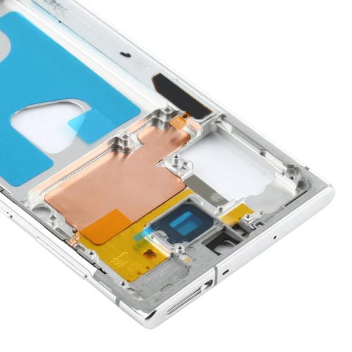 Placa de Bisel de Marco Medio Samsung Galaxy Note 10 5G SM-N971 (Prata)