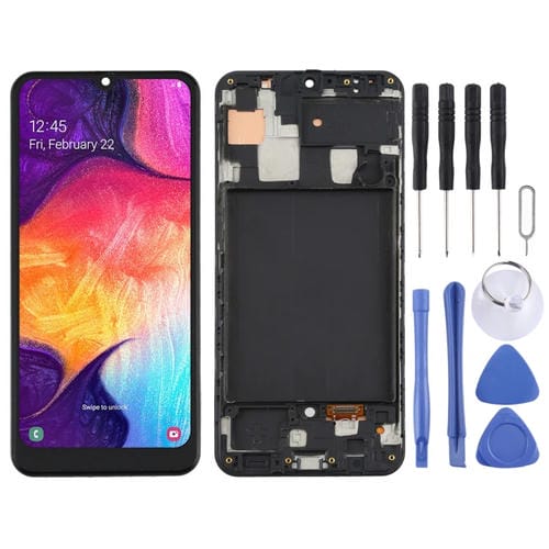 TFT LCD-Bildschirm Samsung Galaxy A50 SM-A505U mit Rahmen