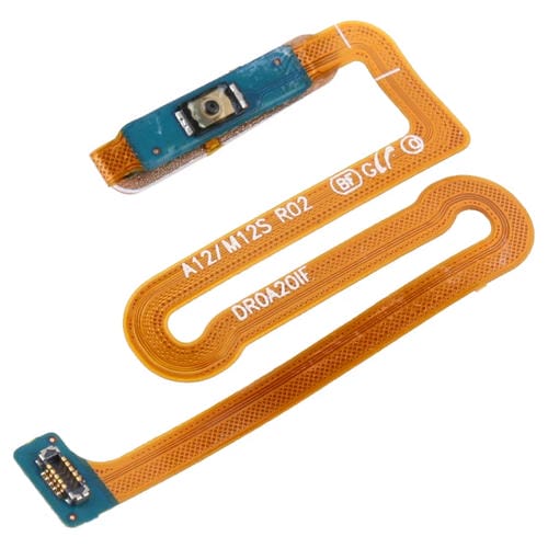 Fingerabdrucksensor Samsung Galaxy M12/A12/SM-A125/M125 Flexkabel (Gold)