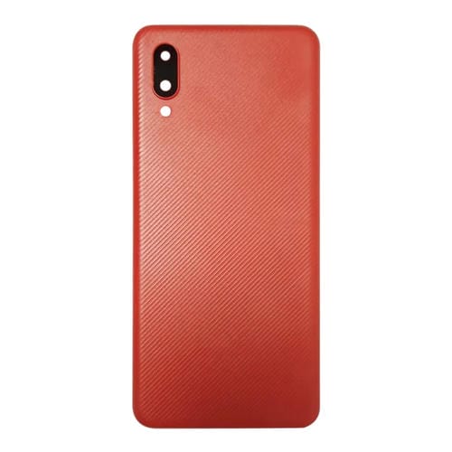 Cover Posteriore della Batteria Samsung Galaxy A02 con Obiettivo della Fotocamera (Rosso)