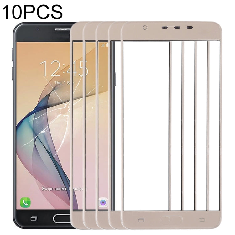 Objectif en verre Écran extérieur Samsung Galaxy J7 Prime On7 (Doré)