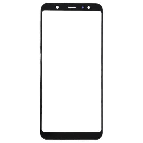 Glass Lens Front Screen Samsung Galaxy A6+ A605 (10 Pieces) (Black)