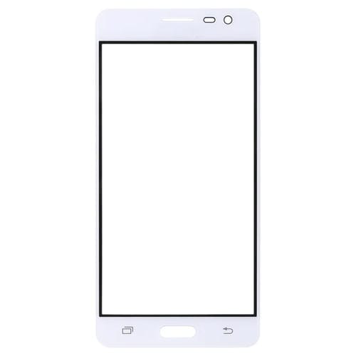 Obiettivo in vetro schermo esterno Samsung Galaxy J3 Pro/J3110 (Bianco) - (Pacco da 10)