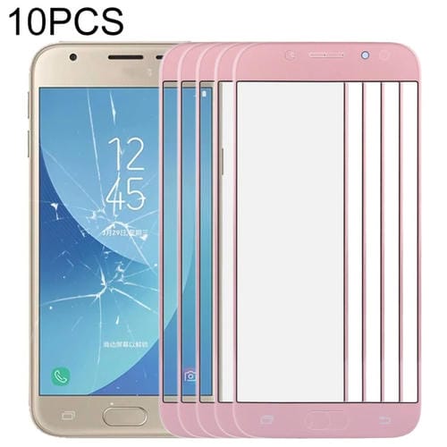 Lente de Cristal Pantalla Frontal Samsung Galaxy J3 J330 (Oro Rosa) (10 Piezas)