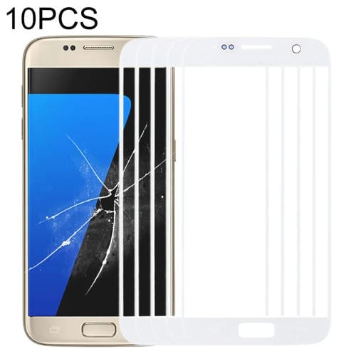 Pantalla Frontal Lente de Vidrio Samsung Galaxy S7 G930 (Blanco) - Exterior 10pcs