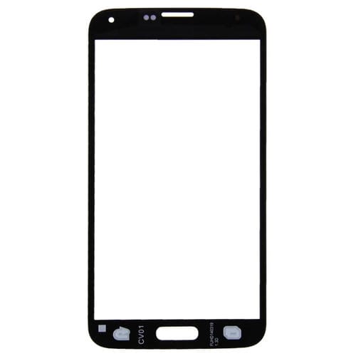 Écran frontal Samsung Galaxy S5/G900 Lentille en verre extérieure (Noir) - 10pcs