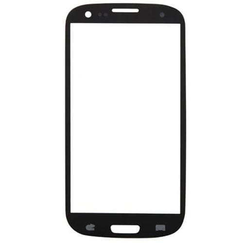 Écran frontal en verre Samsung Galaxy S3/i9300 (2013) (Noir) Lentille extérieure 10pcs