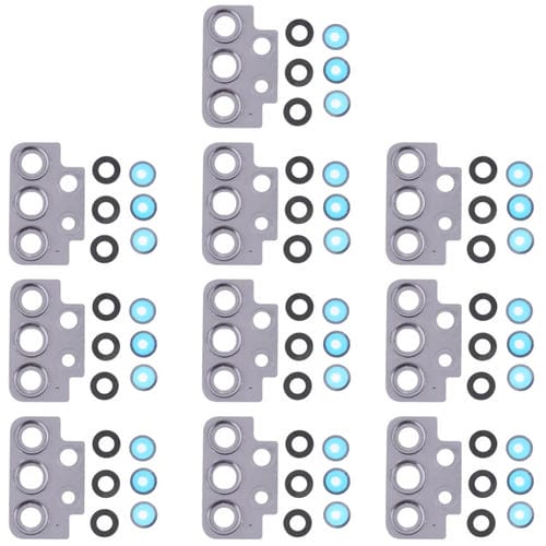 Kameraglasabdeckung Samsung Galaxy A52 SM-A525 (10 Stück) (Schwarz)