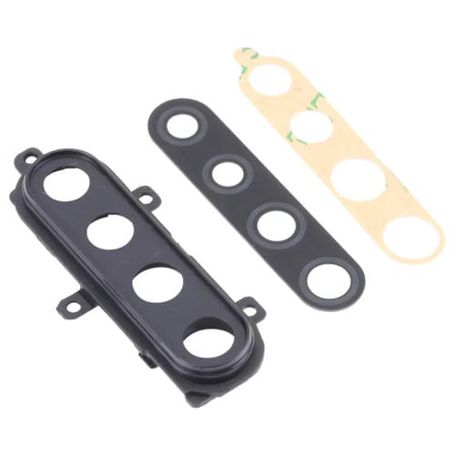 Kameraglasabdeckung kompatibel mit Samsung Galaxy A21 SM-A215 (10 Stück), Schwarz)