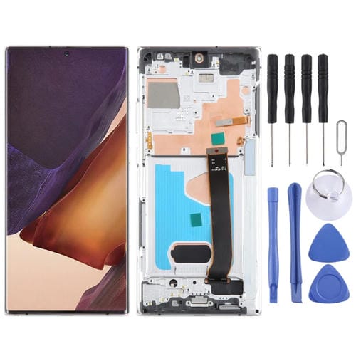Ecrã LCD Super AMOLED Samsung Galaxy Note 20 Ultra 4G com Moldura (Prateada)