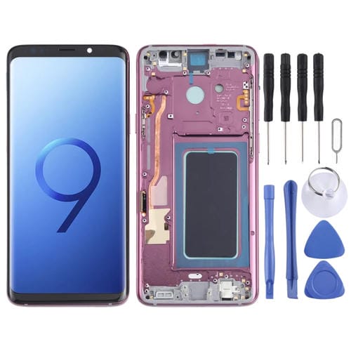 Ecrã LCD OLED Samsung Galaxy S9+ SM-G965 com Moldura (Púrpura)