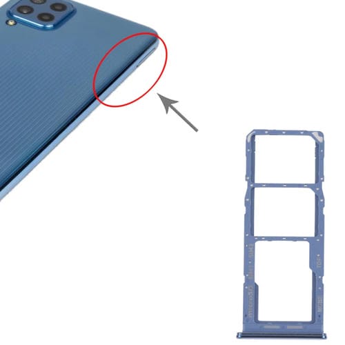 Bandeja de Tarjeta SIM y Micro SD Samsung Galaxy M32 5G SM-M326B (Azul)