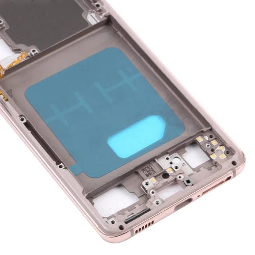 Placa de Bisel de Marco Medio Samsung Galaxy S21 5G SM-G991B (Dourado)